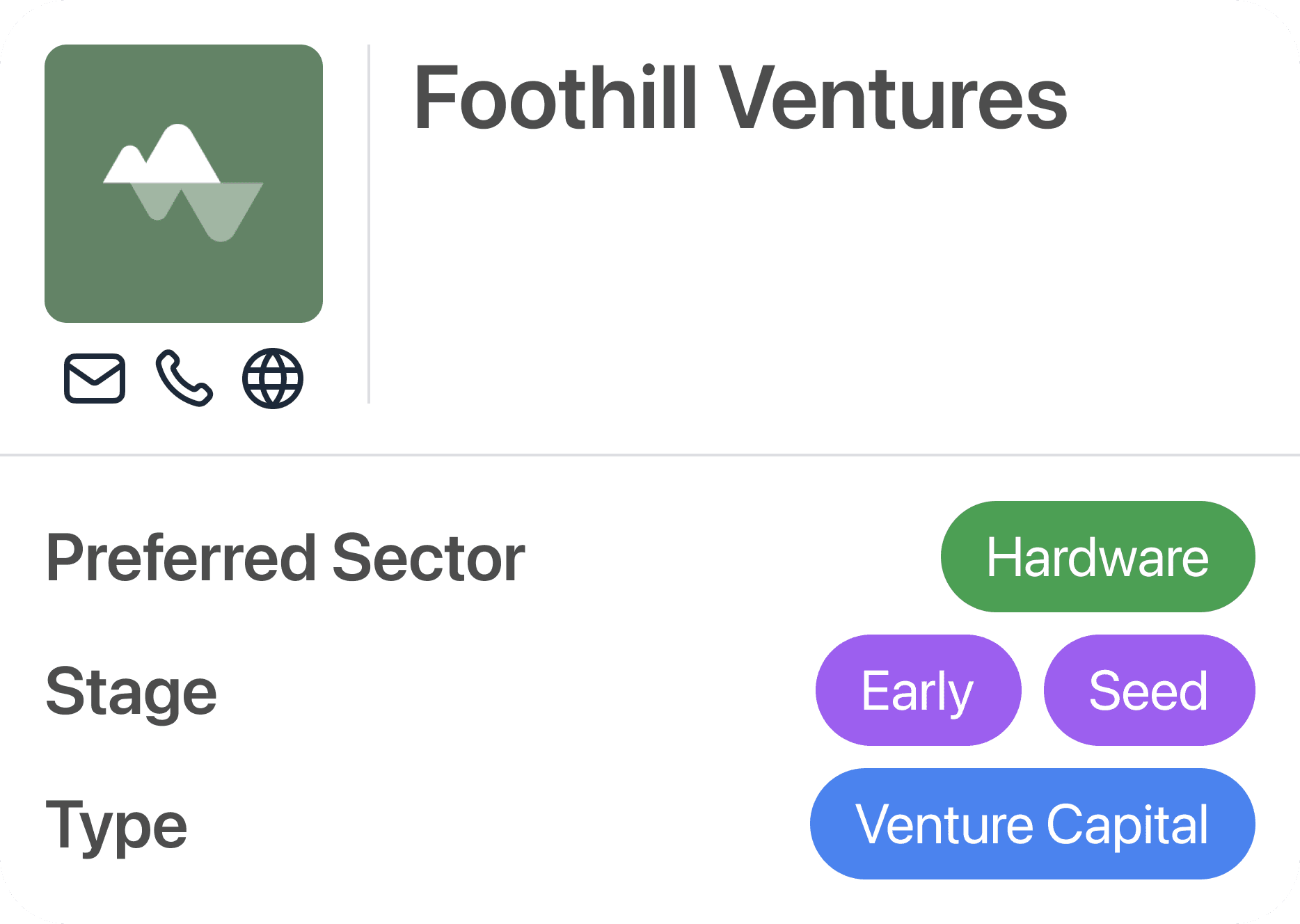 investor info